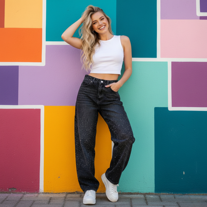 Luna Sparkle™ – Jeansowy błyszczący akcent