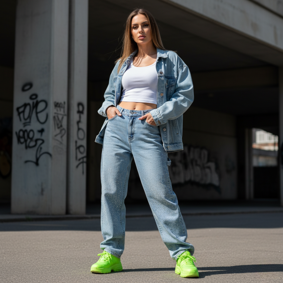 Luna Sparkle™ – Jeansowy błyszczący akcent