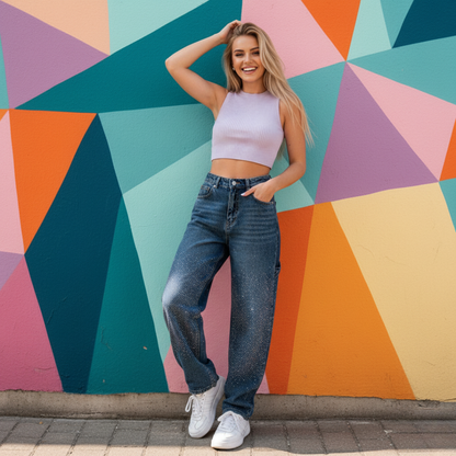 Luna Sparkle™ – Jeansowy błyszczący akcent