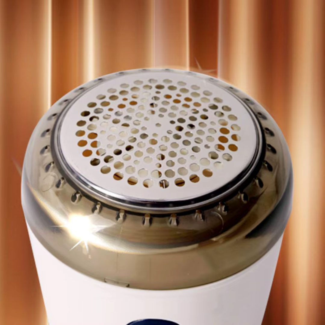 Zbliżenie na metalową kratkę ostrzy Fuzora™ z Inicala.pl – wytrzymała osłona zapewniająca skuteczne i bezpieczne usuwanie kłaczków